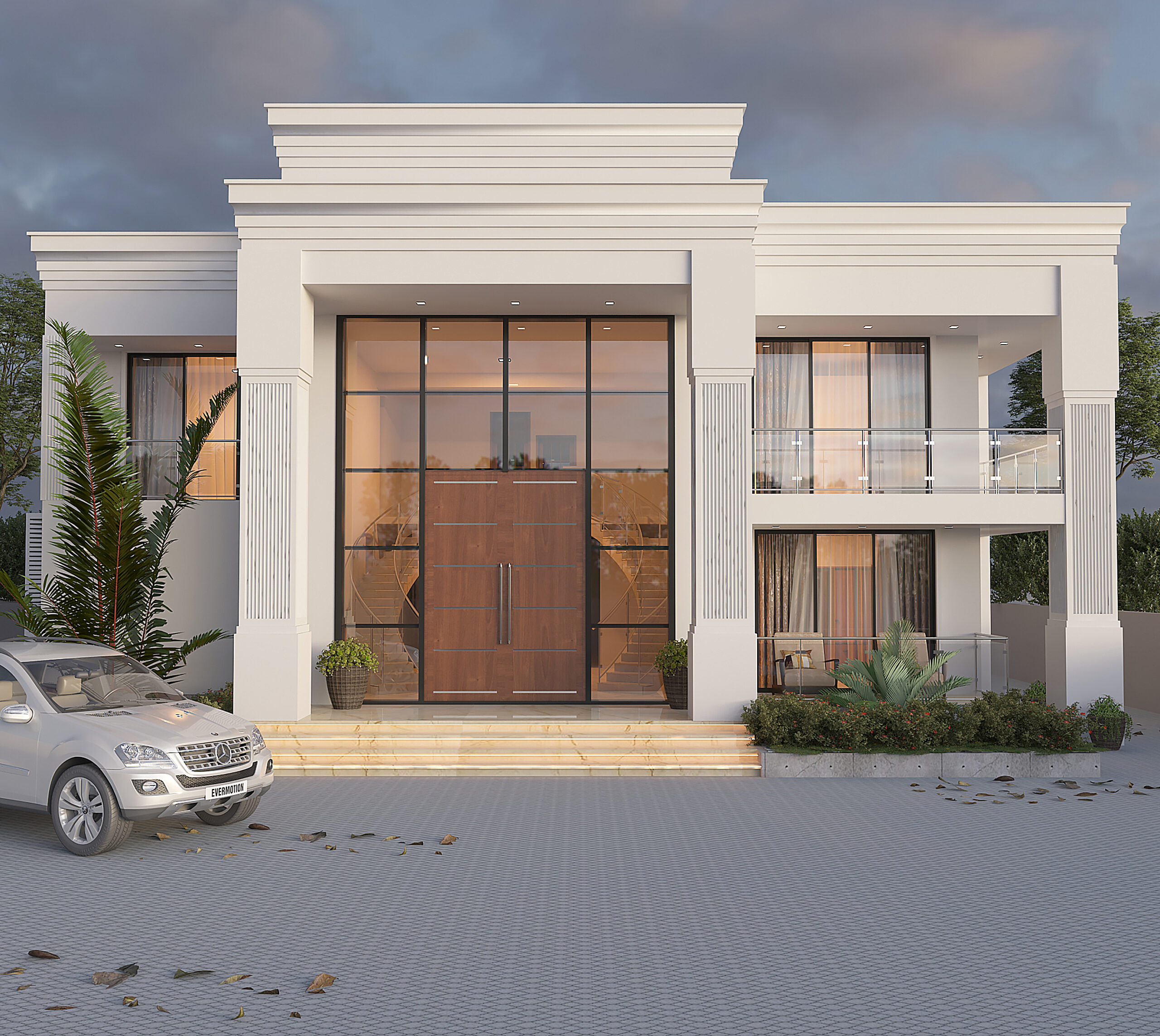 G+1 MODERN FOUR BEDROOM RESIDENTIAL BUILDING